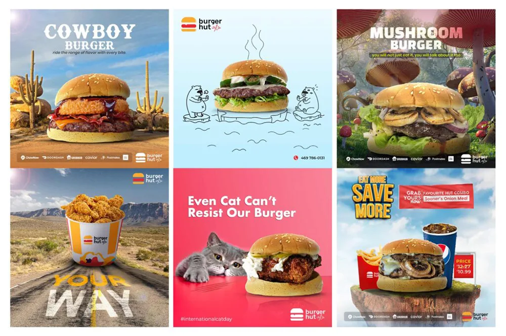 Burger Hut Social Media
